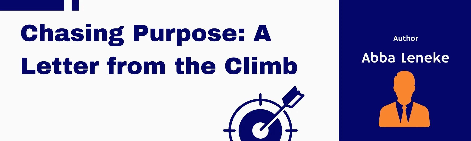 "Persiguiendo el Propósito: Una Carta de la Ascensión"